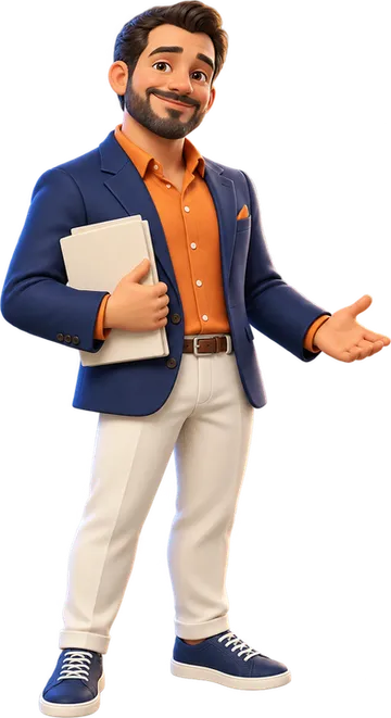 The Studio Chairman guide holding the studio plan